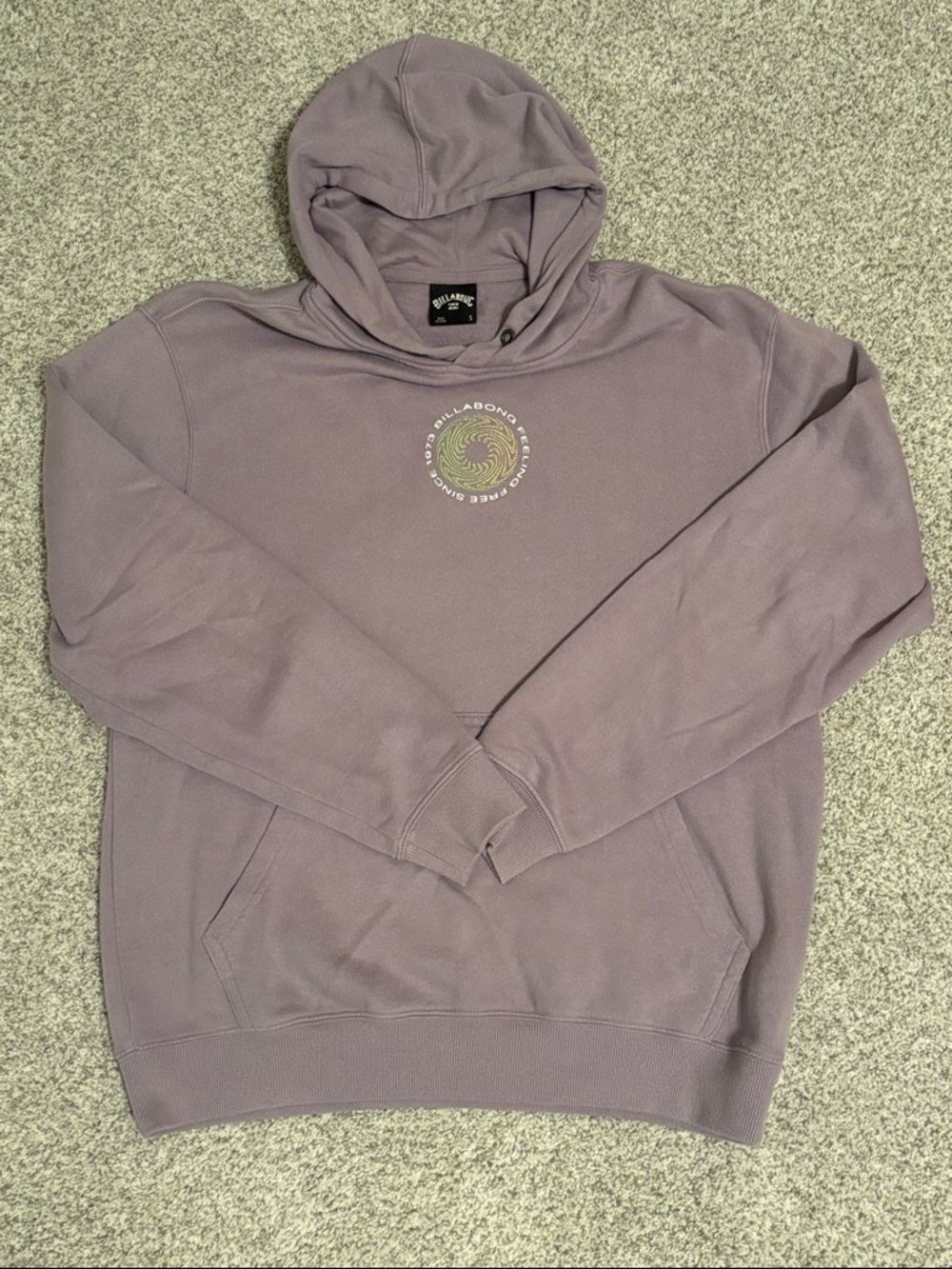 Billabong Lavender Pullover Hoodie with Chest Logo